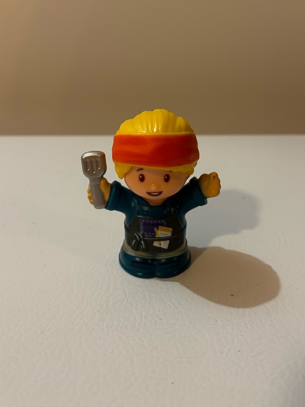 3/15$ 🐸 Fisher Price Little People Figure Taco Truck Cook Chef Blonde Hair